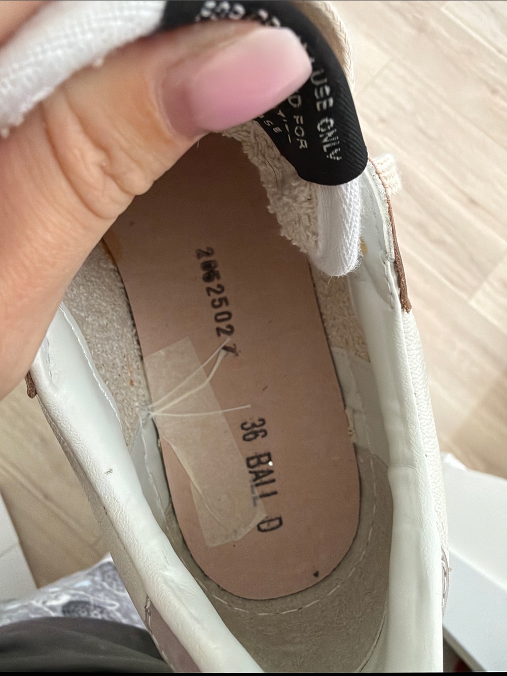 Golden Goose Ball Star Sneakers Glitter Star Pink & White size 36 - Picture 8 of 9